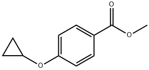 4-Cyclopropoxy-benzoic acid Methyl ester 化学構造式