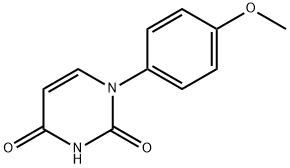 1-(4-メトキシフェニル)ウラシル 化学構造式