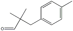 Benzenepropanal, .alpha.,.alpha.,4-triMethyl- 化学構造式