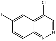 4-Chloro-6-fluorocinnoline 化学構造式