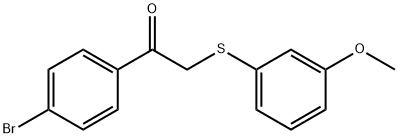 2-(3-Methoxyphenylthio)-1-(4-broMophenyl)ethanone Struktur