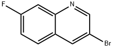 3-ブロモ-7-フルオロキノリン 化学構造式