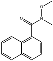 N-メトキシ-N-メチルナフタレン-1-カルボキサミド 化学構造式