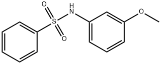 N-(3-Methoxyphenyl)benzenesulfonaMide, 97% Structure