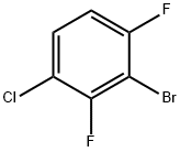 1-ブロモ-3-クロロ-2,6-ジフルオロベンゼン 化学構造式