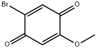 2-ブロモ-5-メトキシシクロヘキサ-2,5-ジエン-1,4-ジオン 化学構造式
