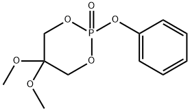 5,5-DiMethoxy-2-phenoxy-1,3,2-dioxaphosphorinane 2-Oxide Structure