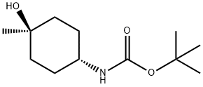 cis-4-(Boc-aMino)-1-Methylcyclohexanol Struktur