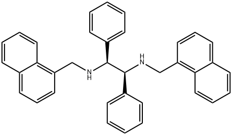 1S,2S-N,N'-bis(1-naphthalenylMethyl)-1,2-diphenyl-1,2-EthanediaMine Struktur