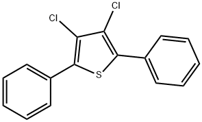 3,4-二氯-2,5-二苯基噻吩, 23852-94-0, 结构式