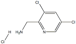 (3,5-dichloropyridin-2-yl)methanamine hydrochloride 化学構造式
