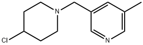 N-[(5-甲基-3-吡啶基)甲基]-4-氯哌啶,239136-47-1,结构式