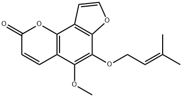 6-ISOPENTENYLOXYISOBERGAPTEN, 24099-29-4, 结构式
