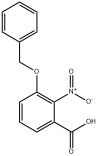 Benzoic acid, 2-nitro-3-(phenylMethoxy)- Structure