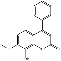 7-Methoxy-8-hydroxy-4-phenylcouMarin Structure