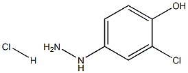 2-chloro-4-hydrazinylphenol hydrochloride Struktur