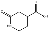 2-オキソピペリジン-4-カルボン酸 化学構造式