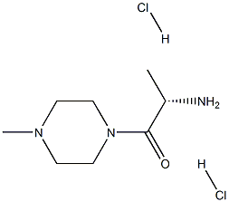 (S)-2-AMino-1-(4-Methyl-1-piperazinyl)-1-propanone 2HCl Structure
