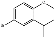 4-溴-2-异丙基-1-甲氧基苯,24591-33-1,结构式