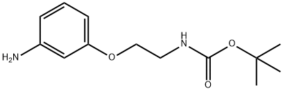 tert-butyl (2-(3-aMinophenoxy)ethyl)carbaMate 化学構造式