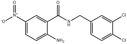 2-aMino-N-(3,4-dichlorobenzyl)-5-nitrobenzaMide,247569-82-0,结构式