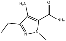 4-aMino-3-ethyl-1-Methyl-1H-pyrazole-5-carboxaMide Struktur