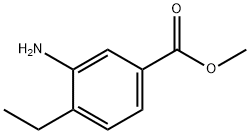 3-氨基-4-乙基苯甲酸甲酯, 24812-93-9, 结构式