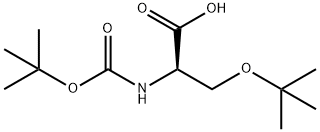 Boc-D-Ser(tBu)-OH 化学構造式