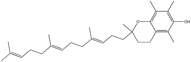 A-生育三烯醇,24960-03-0,结构式