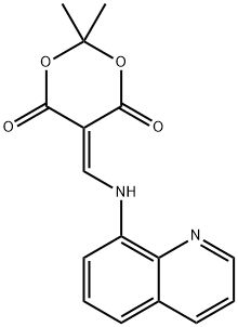 Malonic acid, [(8-quinolylaMino)Methylene]-, cyclic isopropylidene ester (8CI) Structure