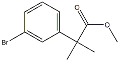 2-(3-溴苯基)-2-甲基丙酸甲酯, 251458-15-8, 结构式