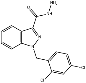 1-(2,4-二氯苄基)-1H-吲唑-3-碳酰肼, 252025-52-8, 结构式