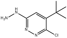 2-氯-3-叔丁基-6-肼基哒嗪 结构式