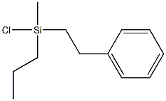 M,p-ETHYLPHENETHYLDIMETHYLCHLOROSILANE, tech-95 化学構造式