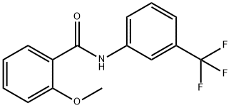 N-[3-(トリフルオロメチル)フェニル]-2-メトキシベンズアミド 化学構造式