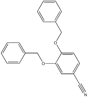Benzonitrile, 3,4-bis(phenylMethoxy)- Structure