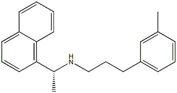 (R)-N-(1-(naphthalen-1-yl)ethyl)-3-(M-tolyl)propan-1-aMine 化学構造式