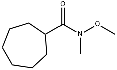 N-Methoxy-N-MethylcycloheptanecarboxaMide 化学構造式