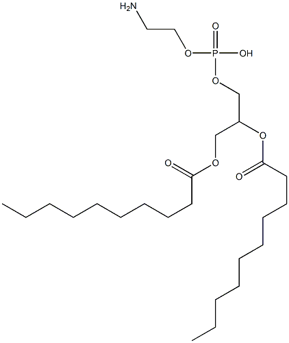 1,2-didecanoyl-sn-glycero-3-phosphoethanolaMine Struktur