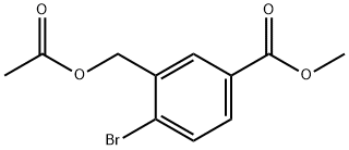 methyl 3-(acetoxymethyl)-4-bromobenzoate Struktur