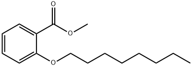 2-(オクチルオキシ)安息香酸メチル 化学構造式