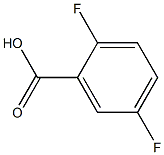 2,5-Difluorobenzoic acid 化学構造式