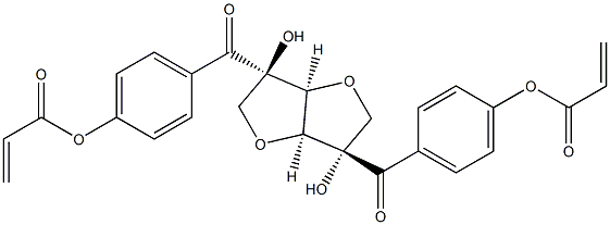 2,5-二[4-(丙烯酰氧基)苯甲酰基]异山梨糖醇酐, 256513-67-4, 结构式
