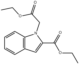 ethyl 1-ethoxycarbonylMethylindole-2-carboxylate Structure