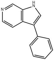 3-苯基-1H-吡咯并[2,3-C]吡啶, 25797-05-1, 结构式
