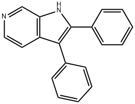 2,3-二苯基-1H-吡咯并[2,3-C]吡啶, 25797-08-4, 结构式