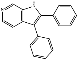 2,3-二苯基-1H-吡咯并[2,3-C]吡啶 结构式