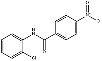 N-(2-氯苯基)-4-硝基苯甲酰胺 结构式
