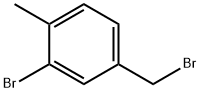 2-ブロモ-4-(ブロモメチル)-1-メチルベンゼン 化学構造式