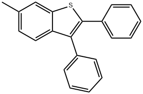 6-甲基-2,3-二苯基苯并[B]噻吩 结构式